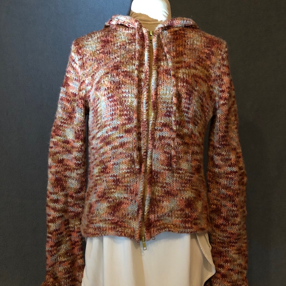 Sweater with zip up front